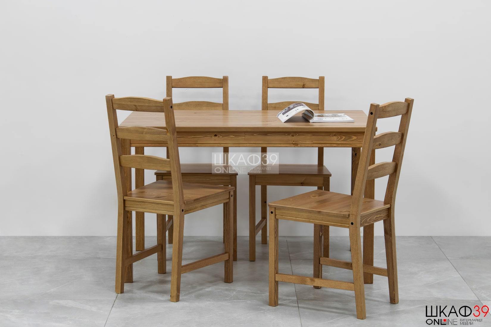 JOKKMOKK IKEA 502.111.04 Обеденная зона (стол и 4 стула)